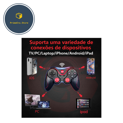 TouchTilt Joystick - Wireless Bluetooth Game Controller para PC, Celular, TV BOX - Com suporte para Celular