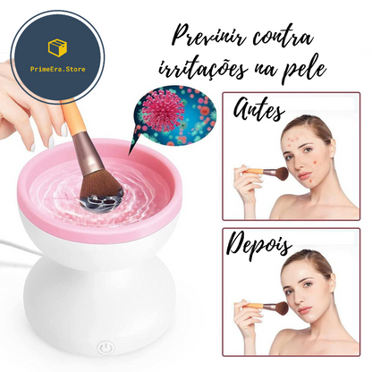 Glowash - Higienizador portátil de pincéis para maquiagem - Livre de bactérias e irritações na pele