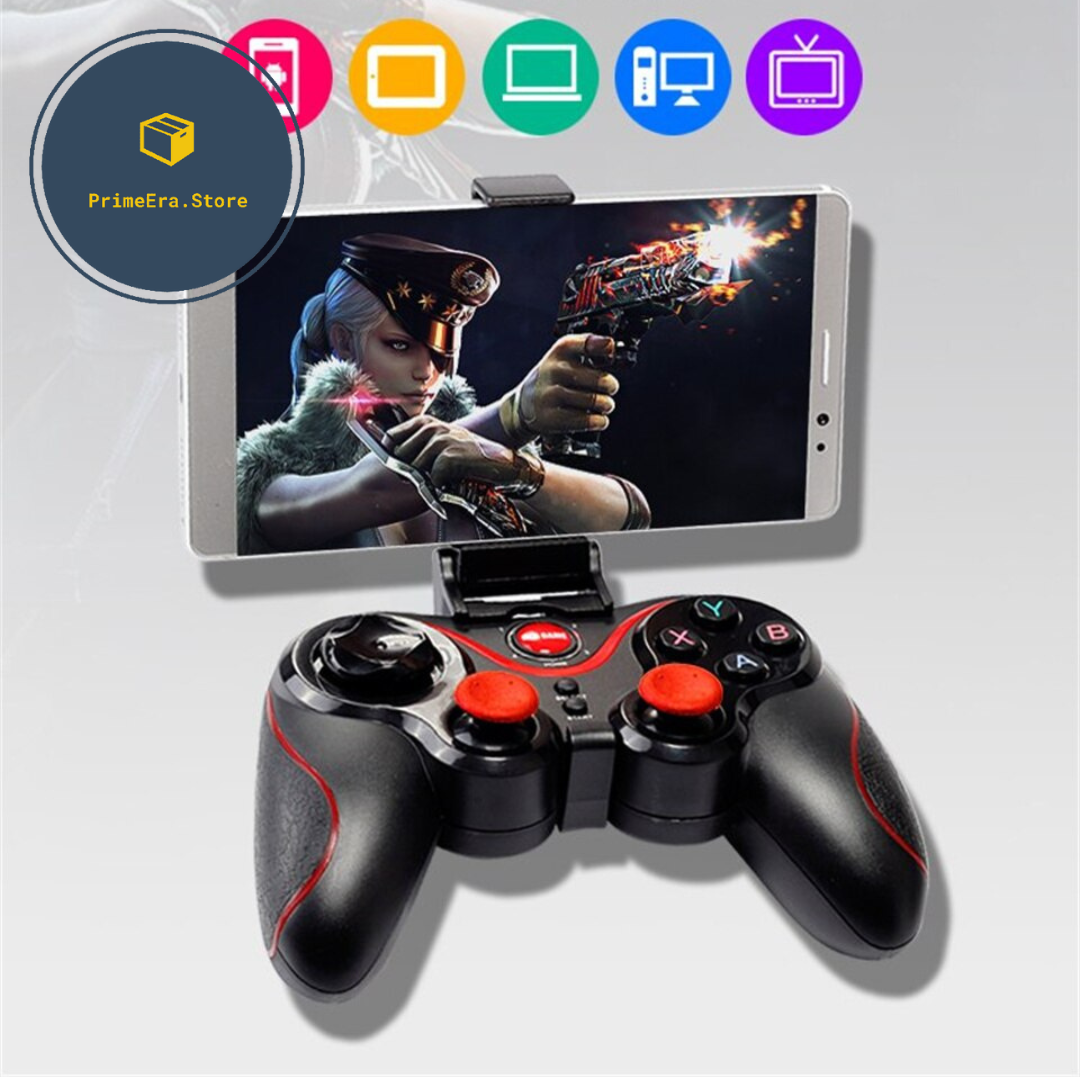 TouchTilt Joystick - Wireless Bluetooth Game Controller para PC, Celular, TV BOX - Com suporte para Celular