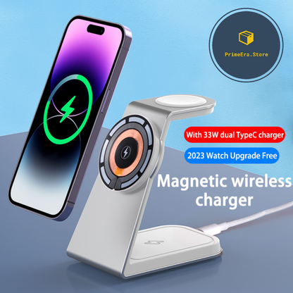 MagCharge - 3 em 1 - Carregadador Magnético para IPhone