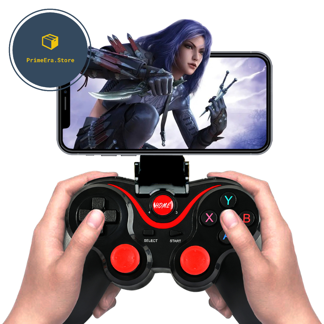 TouchTilt Joystick - Wireless Bluetooth Game Controller para PC, Celular, TV BOX - Com suporte para Celular